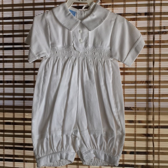 Baptismal, Christening, Wedding One-piece w/ Hat - Picture 1 of 6